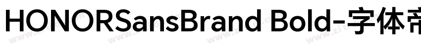 HONORSansBrand Bold字体转换